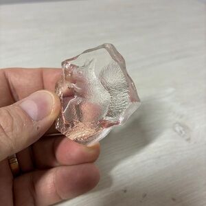 Mats Jonasson Scandinavian Minimalist Crystal Squirrel Decor Unisex Art